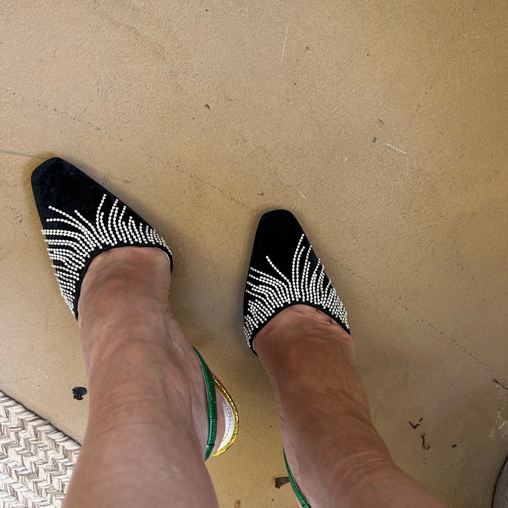 The Attico Black And Multi Color Heels - image 2